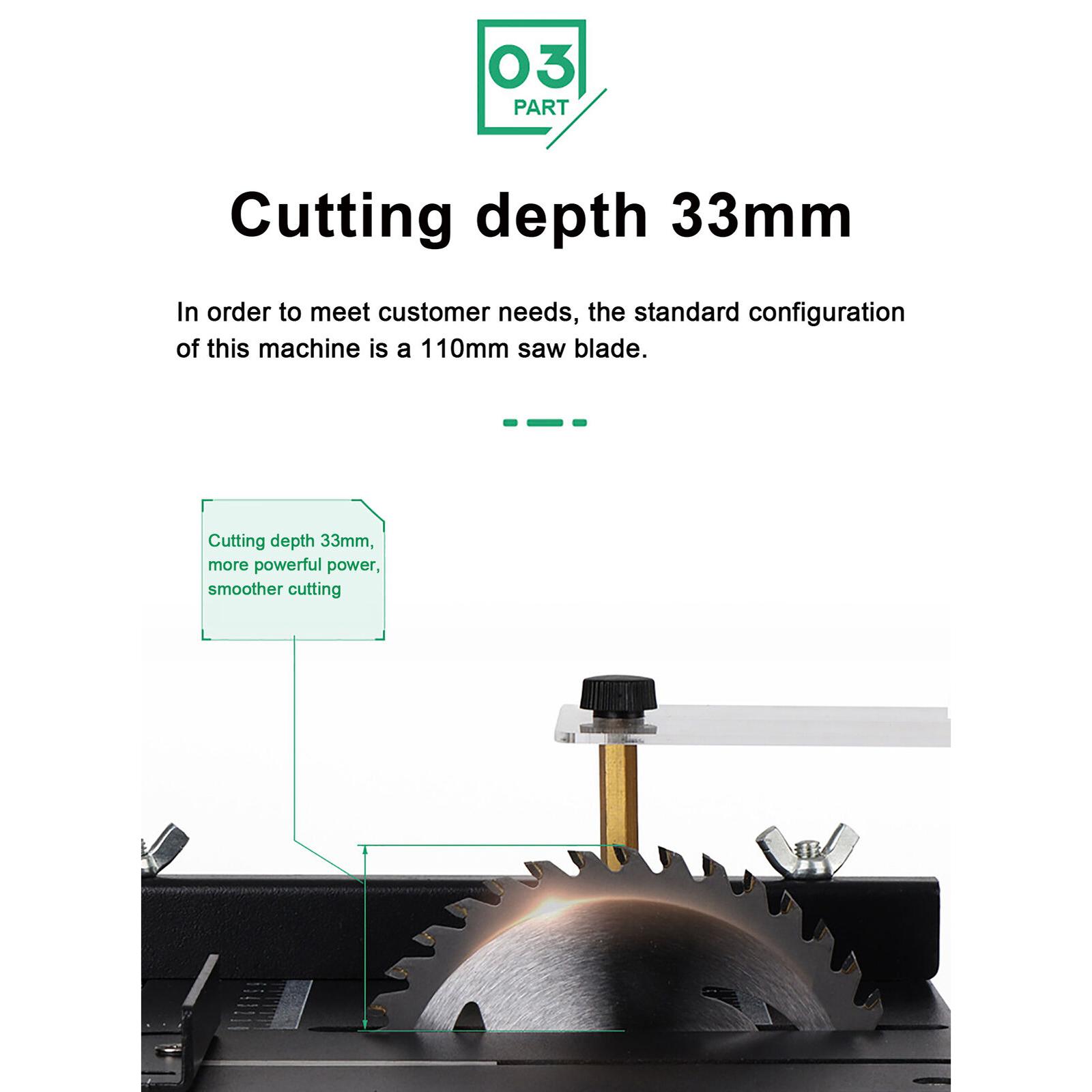 Mini Table Saw For Woodworking - Kompaktowy 4-calowy mini pilarka stołowa z