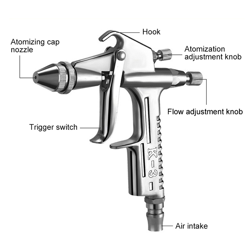 K-3 Mini farba pistolet na spr – Airbrush Kit With Mini Compressor recenzja i cena