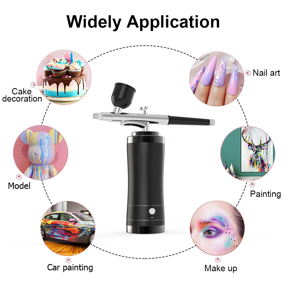 Bezprzewodowy zestaw aerografu – Airbrush Kit With Mini Compressor recenzja i cena